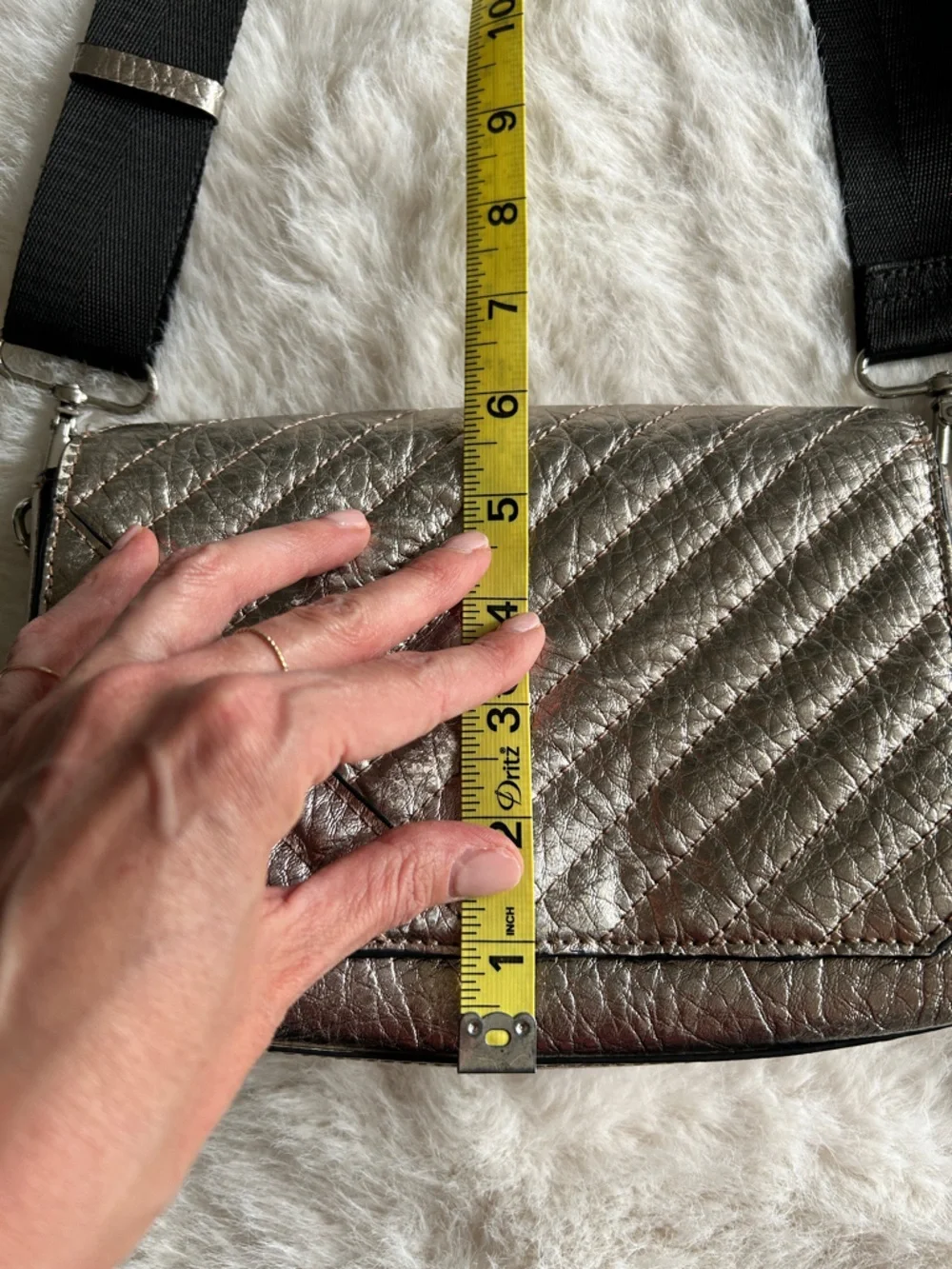 3/$20 Zara Metallic Silver Camera Bag